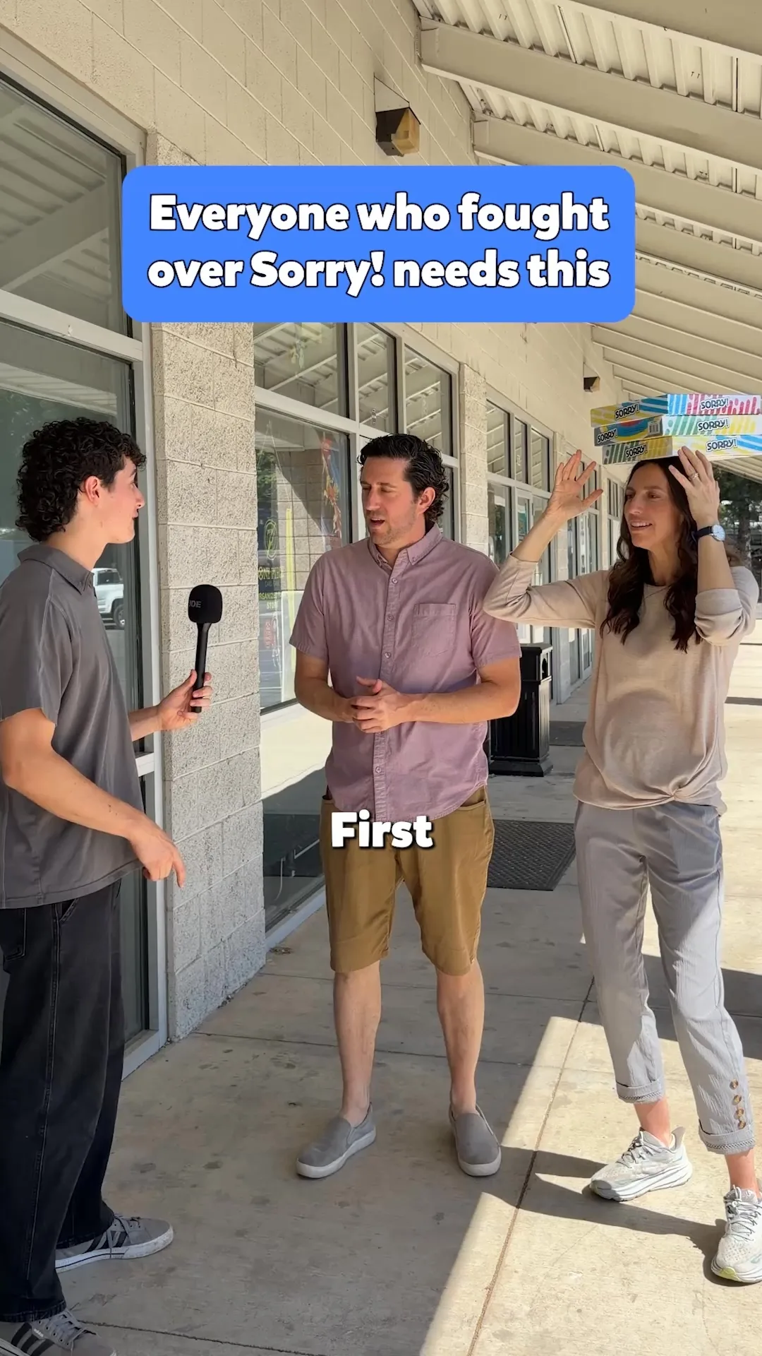 Street-interview style ad creative